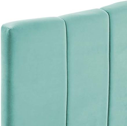 Modway Camilla Channel Tufted Performance Velvet King/California King Headboard in Mint