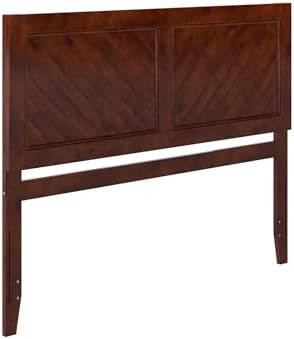 AFI, Canyon Queen Solid Wood Rustic Farmhouse Headboard, Walnut