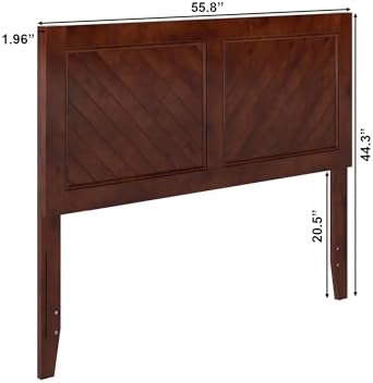 AFI, Canyon Full Solid Wood Rustic Farmhouse Headboard, Walnut