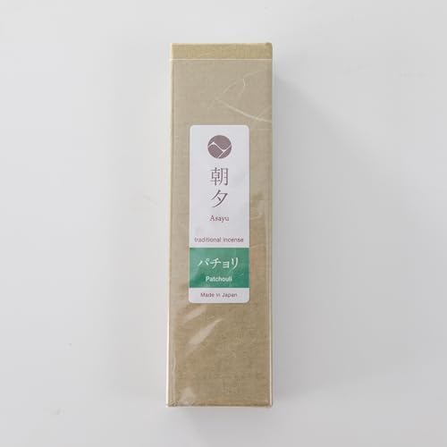 Asayu Japan Patchouli Incense Sticks, Traditional Japanese Incense, 20g