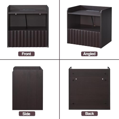 BuildHom 16"Wide Floating Nightstand Set of 2 for Bedroom