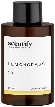 Scentify Lemongrass Tea Aroma Oil Refill for Diffusers, 100ml / 3.38 fl oz