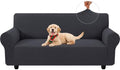 XINEAGE Stretch 3 Seater Slipcover, Non-Slip Pet Couch Cover,Dark Gray