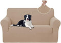 U-NICE HOME Loveseat Cover Stretch Couch Cover Sofa Slipcover, Camel