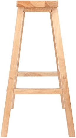 Winsome Satori Saddle Seat Bar Stool, Natural, 29"