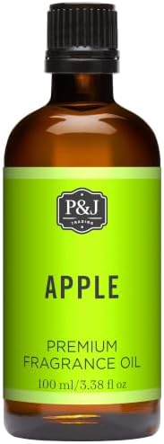 P&J Fragrance Oil | Apple Oil 100ml - Candle Scents for Candle Making, Freshie Scents, Soap Making Supplies, Diffuser Oil Scents