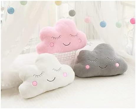 Star Pillow Moon Cloud freshroom Decoration Home Cushion Bed Pillow (Clouds 21.5 * 17.7inch/55 * 45cm, White)