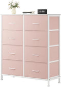OLIXIS 8 Drawer Storage Dresser for Bedroom, Closet Organizers Units, Pink