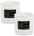 Lulu Candles | Fresh Linen | Luxury Scented Soy Jar Candle | Hand Poured in The USA | Highly Scented & Long Lasting (9 Oz. 2 Pack)