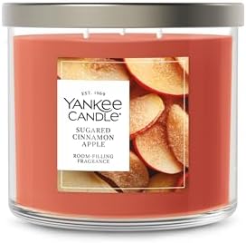 Yankee Candle Sugared Cinnamon Apple Scented Candle, 14.5oz 3-Wick