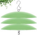 13" Bird Feeder Rain Guard, Hummingbird Feeder Shade Dome Cover, Hanging Baffle for Bird Feeder Pole,Smart Birds Feeder's Umbrella(Light Green), 3 Pack