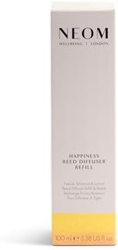 NEOM Happiness Reed Diffuser Refill, Neroli, Mimosa & Lemon, 100ml