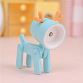 Cute Night Light for Kids, Mini Led Table Desk Lamp, Decorative Lamp Indoor Nightstand, Animal Pet Nightlights, Christmas Decorate Birthday Gifts for Children, Students (1 x Blue Deer)