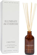 Sweet Water Decor Christmas Reed Diffuser Set - Christmas Scented Reed Diffuser w/Fresh Cut Trees and Orange Scent - Reed Diffusers for Home with Long Lasting Fragrance - Non-Toxic Oil Reed Diffuser