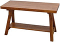 SwallowLiving 30 Inch Farmhouse Storage Bench, Rustic Solid Wood Entryway Bench for Living Room, Dining Room, Hallway | Indoor Seating with Natural Wood Finish