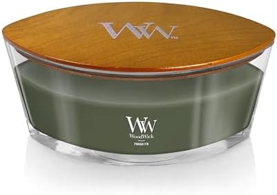 WoodWick Fraser Fir Scented Candle, Crackling Wick, 16oz