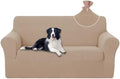 U-NICE HOME Oversized Stretch Loveseat Couch Cover, Camel