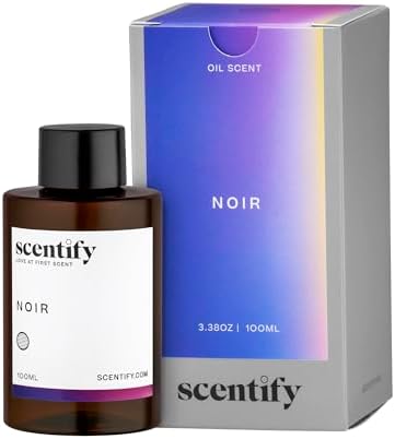 Scentify Noir Aroma Oil Refill for Diffusers, 100ml / 3.38 fl oz