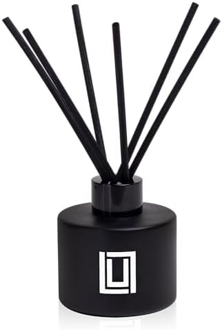 Lulu Candles | Reed Diffuser Set | Black Tea & Sage | 6 Reed Sticks | Scent Diffuser for Bedroom Bathroom Living Room & Office (4.2 FL Oz.)