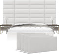 Vänt Wall Mounted Headboard Panels, King/Twin, Boucle Ivory