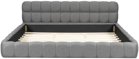 Merax Modern Tufted Platform Bed with Headboard,