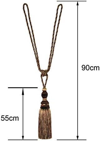 2 Pack Tassel Curtain Tiebacks Drapery Curtain Holdback