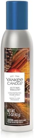 Yankee Candle Concentrated Air Freshener Room Spray Harvest Bounty Variety Pack, Odor Eliminator for Home, Bathroom, 1.5 Oz (Pack of 3)