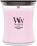 WoodWick Cherry Blossom & Vanilla Scented Candle, Crackling Wick, 9.7oz