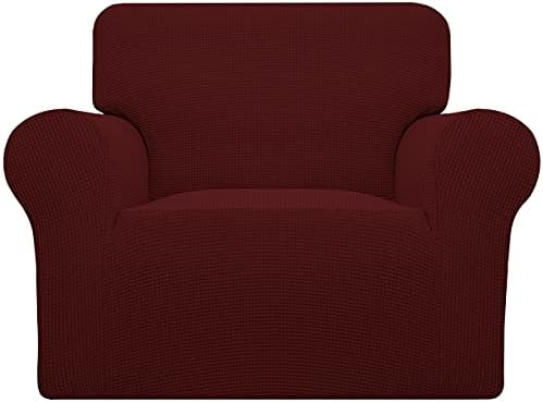 Easy-Going Stretch Chair Slipcover with Arm Washable Wine