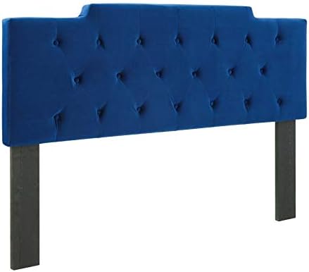 Modway MOD-6186-NAV Juliet Tufted King/California King Performance Velvet Headboard, Navy