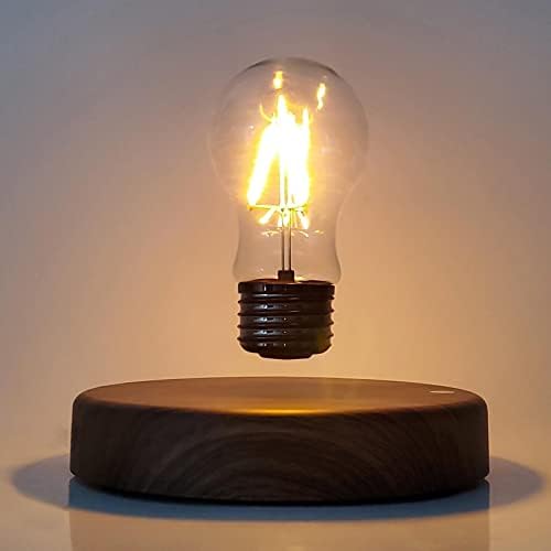 Levitating Bulb Lamp Magnetic Floating LED Light Desk Lamp Table lamp Night Light, 360 Degree Automatic Rotating Light for Unique Gifts Room Home Office Decor