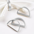 APTWOW Silver Napkin Rings Set of 6, Thanksgiving Christmas Table Decor