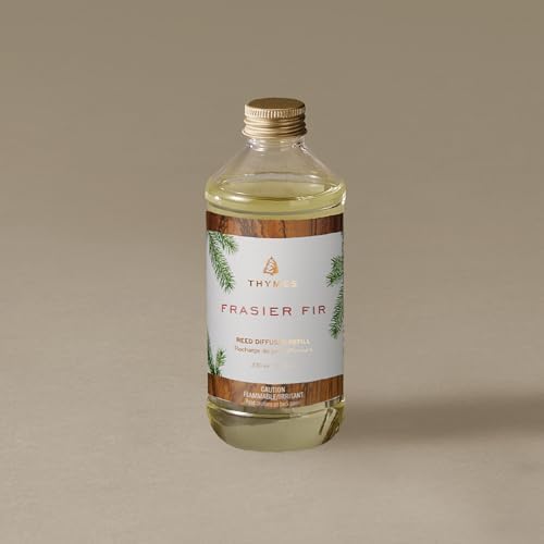Thymes Reed Diffuser Oil Refill – Fragrance Oil for Diffuser Refill – Flameless Home Fragrance Products – Home Luxury Scents with Notes of Crisp Fir, Cedarwood & Sandalwood (Frasier Fir, 7.75 fl oz)