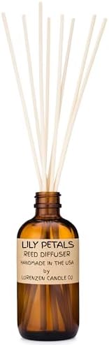 Lily Petals Reed Diffuser Set | Handmade in the USA by American Workers | Lasts for 2-3 Months |