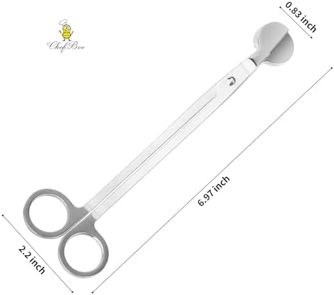 CHEFBEE Stainless Steel Candle Wick Trimmer