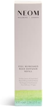 NEOM Feel Refreshed Reed Diffuser Refill, Sicilian Lemon & Basil, 100ml