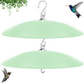 19.25-Inch Extra Large Squirrel Baffle,Hummingbird Feeder Shade Dome Cover, Bird Feeder Rain Guard, Hanging Squirrel Proof for Shepherd's Hook Outdoors(Grass Green) 2 Pack