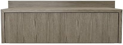 VANT 30 in Floating Wall Mounted Nightstand with Drawer, Weathered Oak