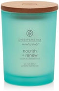 Chesapeake Bay Candle Mind & Body Medium Jar Candle Nourish + Renew (Coconut & Sandalwood)