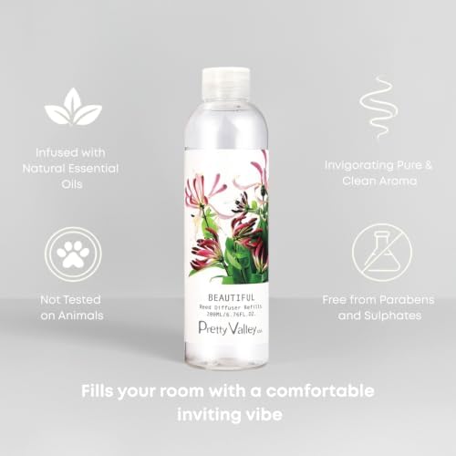 Reed Diffuser Refill Scented Oil - 200ml (6.76 fl.oz), Home Fragrance for Bathroom, Bedroom, Office Decor