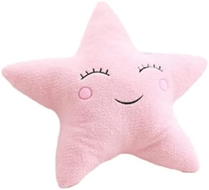 Star Pillow Moon Cloud Fresh Room Decoration Home Cushion Bed Pillow (Star 19.5 * 19.5inch/50 * 50cm, Pink)