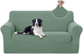 U-NICE HOME Oversized Stretch Loveseat Couch Cover, Cyan