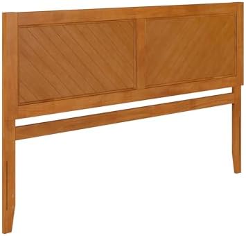 AFI, Canyon King Solid Wood Rustic Farmhouse Headboard, Light Toffee