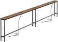 SUPERJARE 110.2 Inch Sofa Table with 2 Power Outlets and USB-C Port