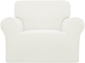 Easy-Going Stretch Oversized Chair Slipcover with Arm Washable Cream