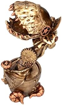 Mechanical Flesh Eating Plant Steampunk Garden Venus Fly Trap Plant Resin Figurine