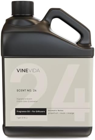 VINEVIDA [128 Fl Oz] Citrus Odor Eliminator Fragrance Oil for Cold Air Diffusers, Essential Oils for Diffuser Oil Refill & Air Freshener Room Spray