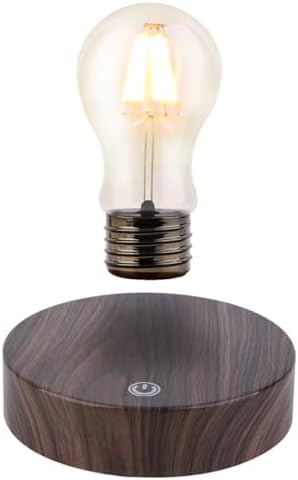 Magnetic Levitation Floating LED Light Bulb, Levitating Bulb Desk Lamp Rotating Floating Bulb Night Lights for Home Room Decoration Office Table Lamp