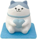 Stone Diffuser Cute Lucky Cat Passive Diffuser for Essential Oil, Non-Electric (Blue)