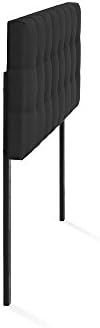 Furinno Roanne Tufted Headboard, Full, Black